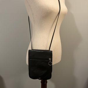Esprit Black Leather 90’s Vintage Crossbody Wallet